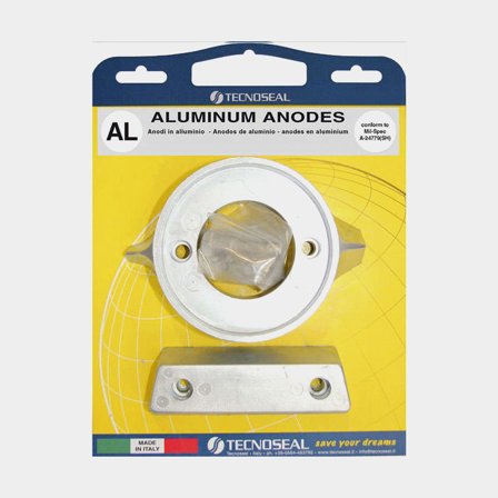 Sada hliníkových anod Tecnoseal, pro pohon, vhodné pro Volvo Penta AQ290