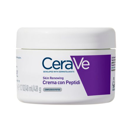 CERAVE Anti-età Skin Renewing Crema Viso con Complesso di Peptidi 48g - Crema viso giorno antirughe