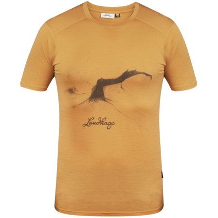 Lundhags Men's Illusion Merino Light Tee Men short-sleeved sweaters Yellow S