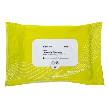Plum WipeClean Universal Overfladedesinfektion Large 20 stk., Tøj & Bolig, Husholdning, Rensning & Desinfektion