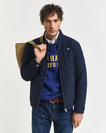 GANT Herren Gesteppter Windcheater (S) Blau