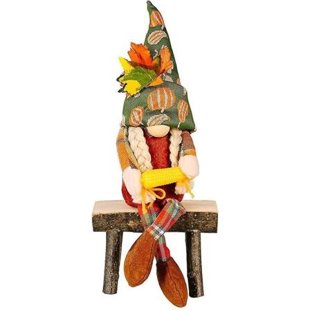 Efterårsnisser Dekoration, Thanksgiving Gonk Plys Faceless Dværg Dukke Høst Dekoration Med Majs Ornament A