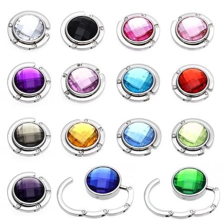 Veskekrok Stor Rhinestone - 15 Forskjellige Farger Gul