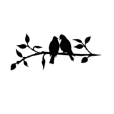 Puutarha Taottu Rauta Rakkauslintu Puun Oksan Koristeet Koti Piha Ulkona