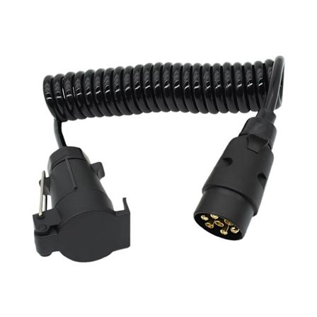 7-pins tilhenger lastebil lys bar forlengelseskabel ledningskontakt d til hann hunn SP(yh)