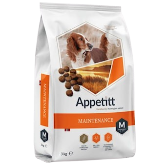 APPETITT - Maintenance Medium 3 kg - Hund - Hundefôr & hundemat - Tørrfôr for hund - ZOO.no