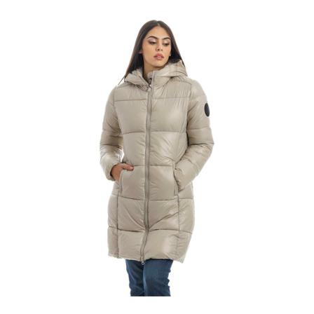 Save The Duck, Down Coats Beige, Dames, Maat:S