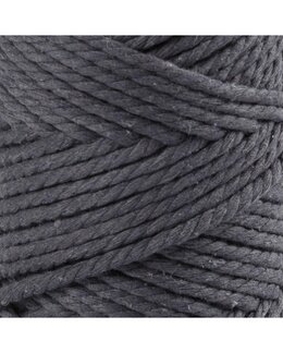 Makrameelanka 4 mm Harmaa