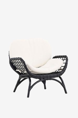 Venture Home - Loungestol Moana - Sort - Havelænestole - Fra Homeroom