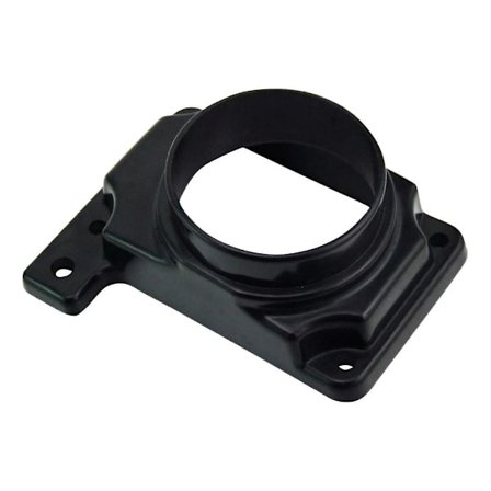 Indtag Filter Adapter, 76mm Luftfilter Indtag Beslag Indtag Filter Luftstrøm Adapter (sort) (1 stk)