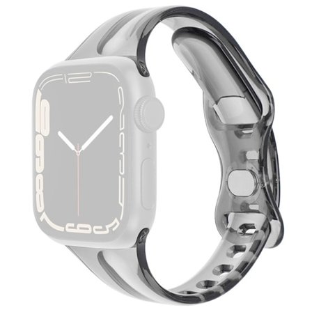 Apple Watch 38/40/41/42 mm CrystalFlex TPU Armband Svart