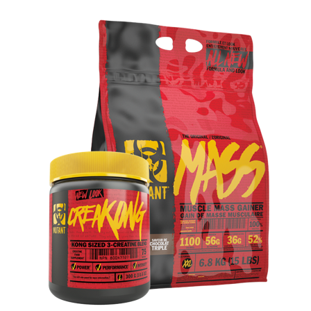 Vægtøgning Mutant Mass, 6,8 kg + CreaKong, 300g - Bodyman.dk