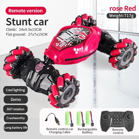 4WD 1:16 Stunt RC Bil Med LED-Ljus Gest Induktion Deformation Twist Klättring Radio Kontrollerad Bil Elektroniska Leksaker för Barn