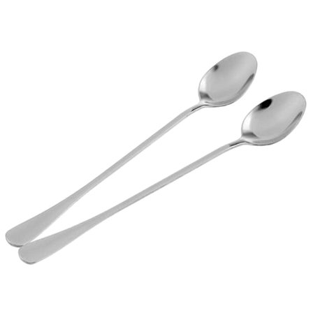 2 stk. Dessert Skeer Fødevaregodkendt Rustfrit Stål Mælk Kaffe Dessert Honning Suppeske Bestik Køkkenudstyr Q