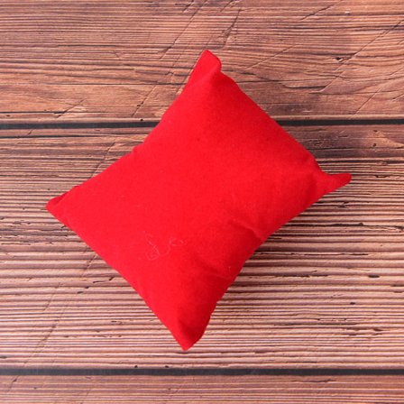 1 stk fløyel PU bomull klokke pute smykker display bokser holder