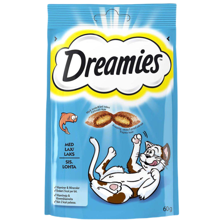 Dreamies - Kattegodbiter Laks 60 g - Katt - Kattegodteri & kattegress - Belønningsgodbiter katt - ZOO.no