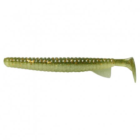 Deps Deathadder Shad 4'' - #113 Light Watermelon Copper Flake Pearl Wh
