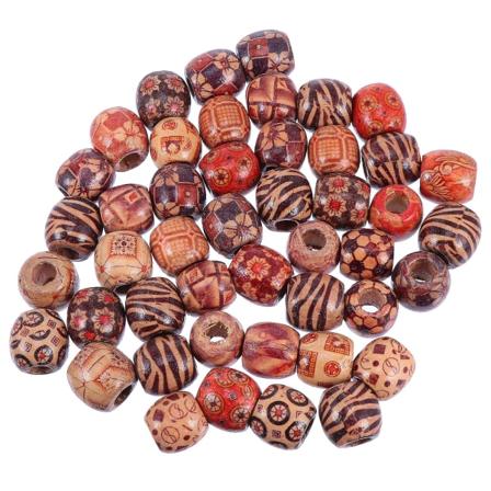 100 stk Malte Tromme Runde Perler Treperler DIY Smykketilbehør Til Armbånd Assorterte Farger 1,7x1,6cm Assorted Color 1.7x1.6cm
