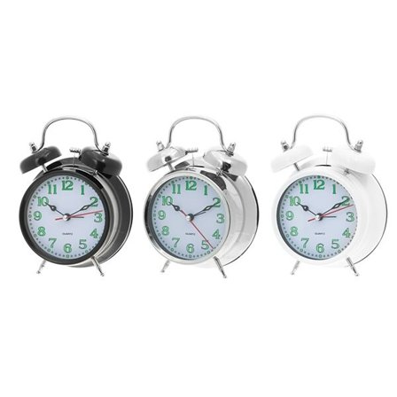 Herätyskello, jossa on luminoivat numerot ja hiljainen liike - 11 cm