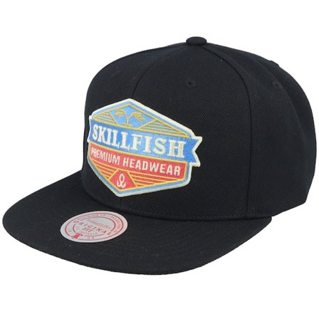 Skillfish - Nero snapback Cappellino - Crimsonwave Logo Black Snapback @ Hatstore