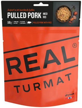 REAL Turmat Pulled Pork with Rice nyhtöpossu riisillä - Real Turmat