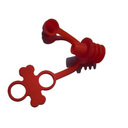 Silikone Flaske Top Tud Vand Flaske Låg RØD