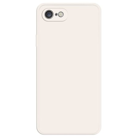 Avfasat gummerat droppskydd för iPhone SE (2022) / SE 2020 / 8 / 7 - Beige