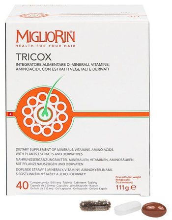 Migliorin Tricox 40 Capsule + 40 Tavolette + 40 Gellule
