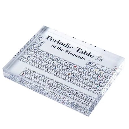 Det periodiske system af grundstoffer Periodisk system display 170X120X24MM