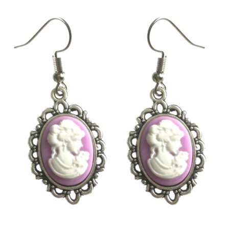 Earrings - Camé - Woman - Purple