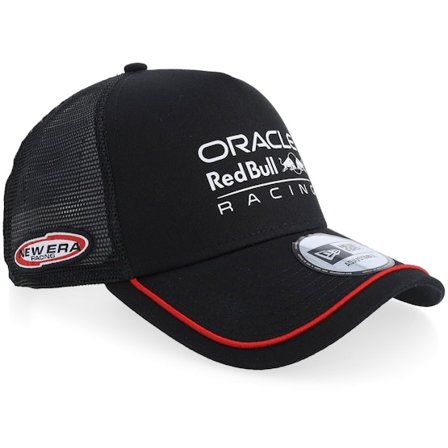 New Era - Motor Black trucker Czapka Z Daszkiem - Red Bull F1 26 Patch 9FORTY Black A-frame Trucker @ Hatstore