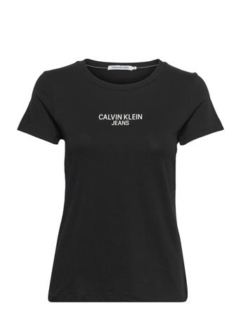 Institutional Back Logo Tee Black Calvin Klein Jeans