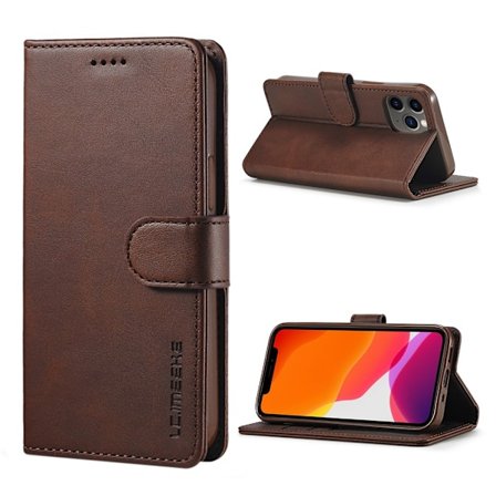 LC.Imeeke läder iPhone 12 Pro Max fodral - Brun
