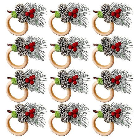 Jule Serviettringer Dekor Bursdagsfest Tilbehør Søt Stil