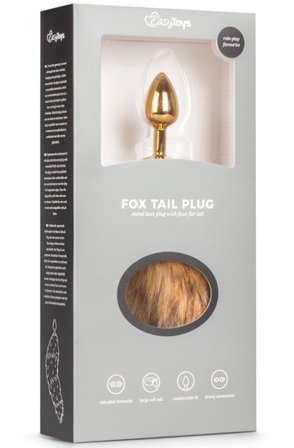 Kjøp Easytoys Fox Tail Plug No. 1 Gold - Analplugg med hale | God pris