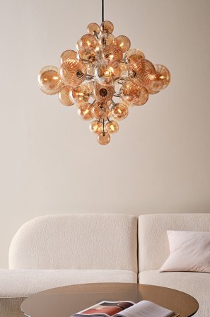 Jotex - ELECTRA taklampe Ø 75 cm Ravfarget - Kjøp Taklamper hos Jotex