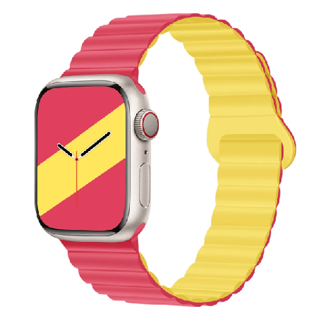 Silikonrem För Apple Watch Ultra 49mm 8 7 45mm 41mm Magnetisk sugarmband för iwatch 6 5 4 3 SE 44mm 40mm 42mm Color 52