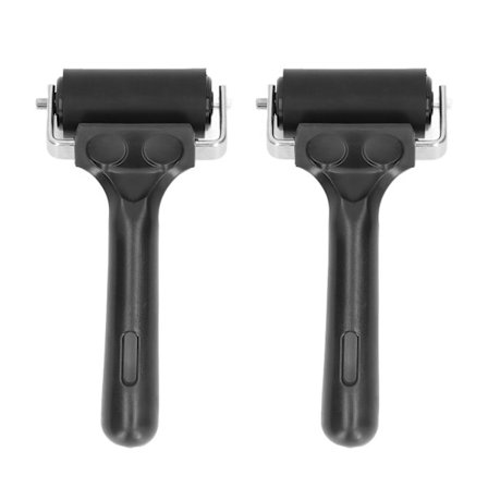 2 stk Brayer Roller 6cm Lengde Gummi Roller Kunst Blekk Roller Verktøy for Trykk Maling Håndverk Stemplinger