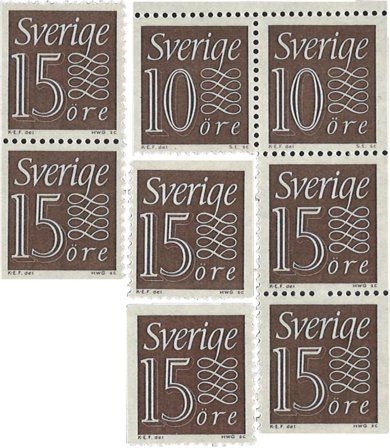 Sverige 1964 - AFA 525Cv - 526Ch + 526Dvo-526Dhn - Postfrisk
