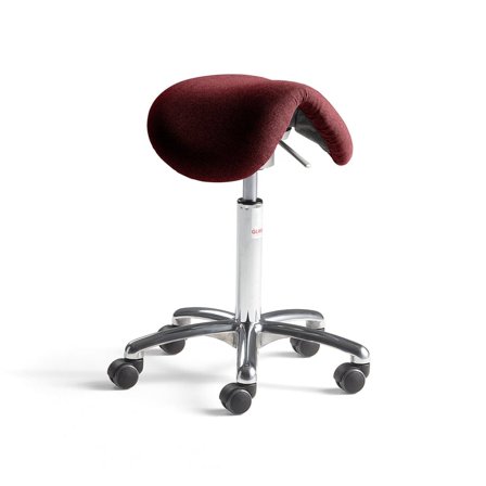 Satulatuoli DERBY FLEX, kangas, viininpunainen