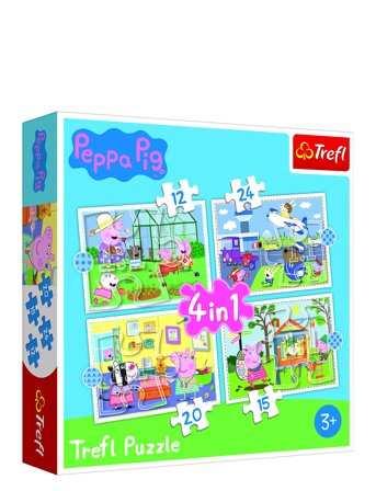 Trefl Trefl 4 I 1 12+15+20+24 Bit Peppa Pig - Multi/patterned - ONE SIZE