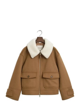 GANT | Wool Blend Flight Jacket | L