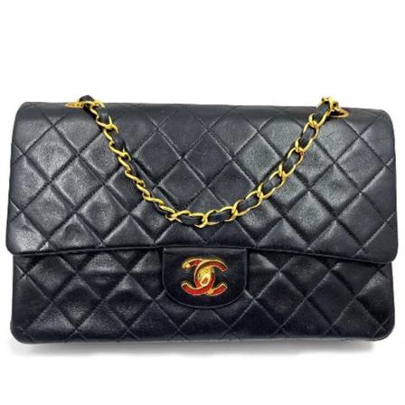Chanel Vintage, Pre-owned Leather chanel-bags Blauw, Dames, Maat:ONE Size