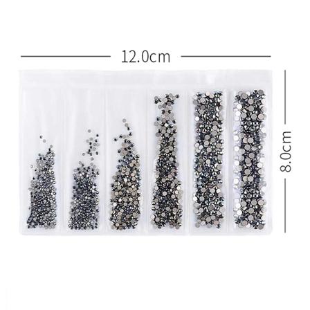 Kynsilakkakoru DIY Glitter Rhinestone Manikyyri Ty kalu Litte Pohja Mini Helmet Koristelu (#7)