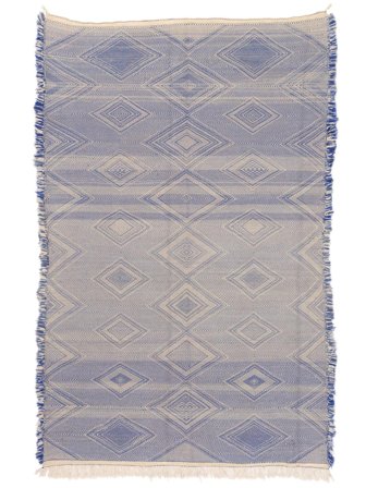 High Atlas Kelim Tæppe Orientalsk Mørkegrå/Grå (Uld, Marokko)