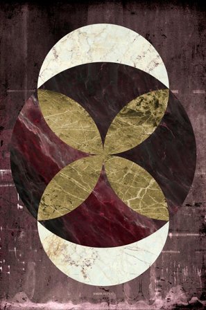 Malerifabrikken - Poster Marble Rustic 2 - Rød - Postere - Fra Homeroom