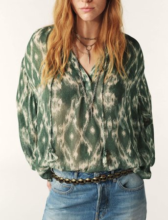 ba&sh Blouse Menaelle - Green - 34