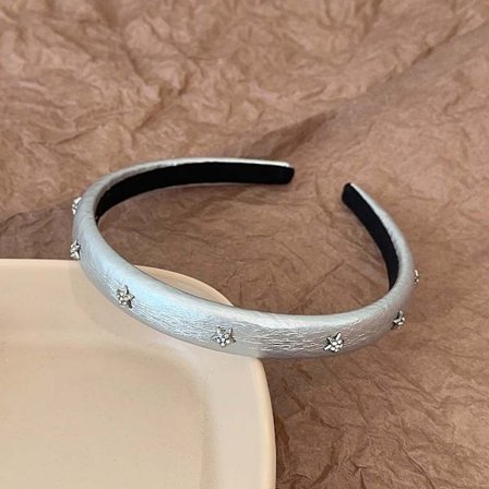 Sponge Hair Hoop Shinning Hair Hoop SILVER