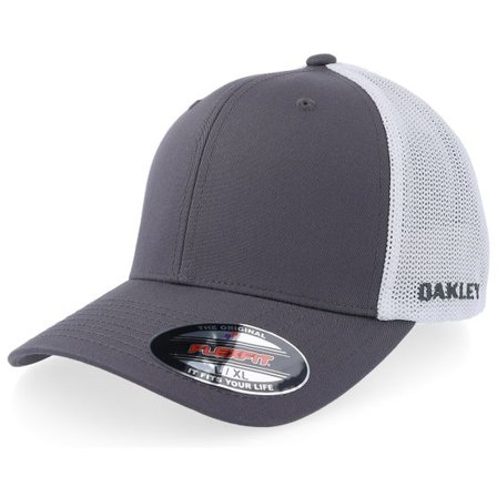 Oakley - Grå trucker Keps - Golf Cresting Forged Iron/White Trucker @ Hatstore