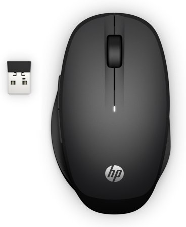 HP Dual Mode - mus - Bluetooth, 2.4 GHz - svart